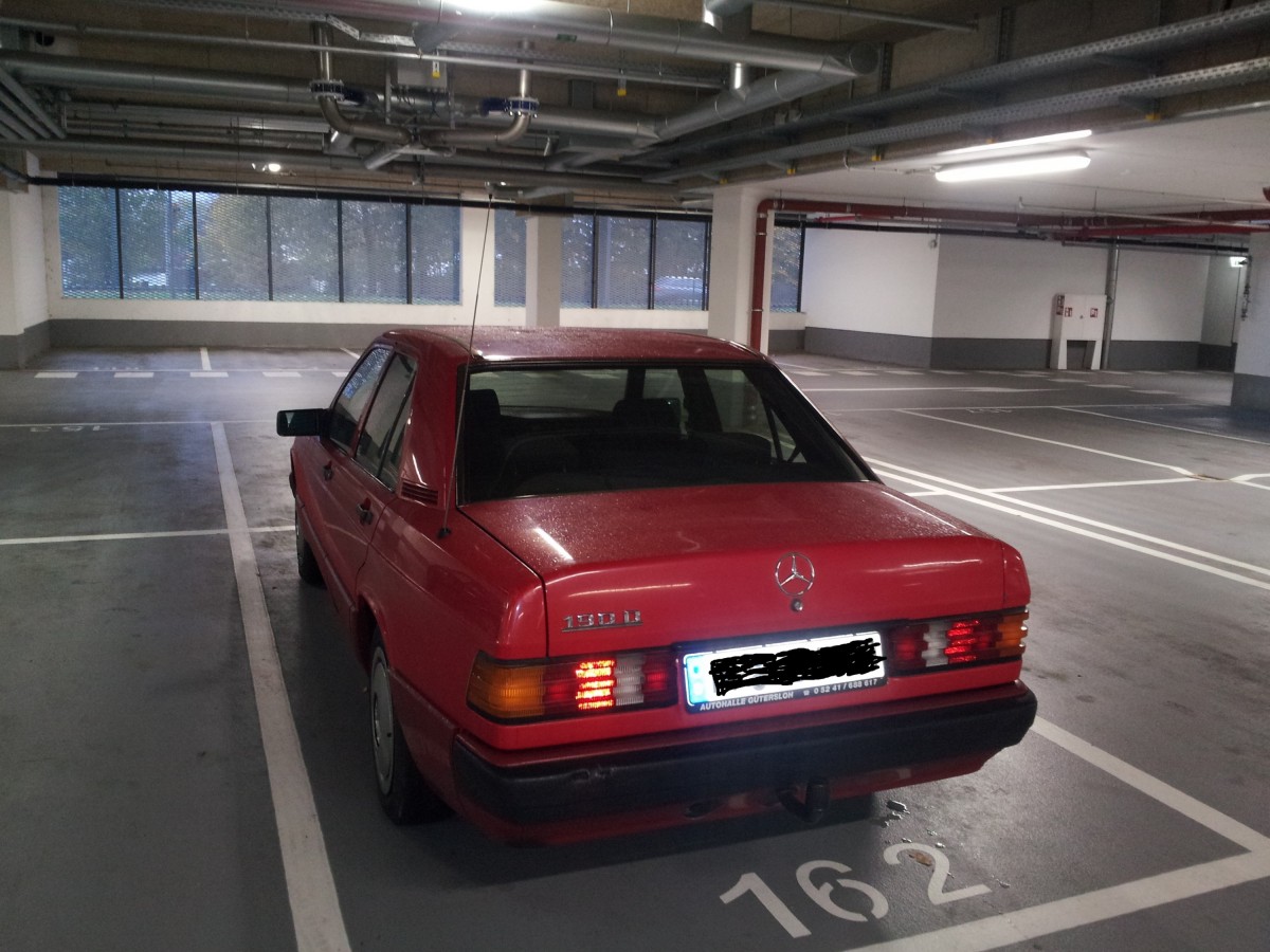 190 D, Signalrot, 1991, 55 kW