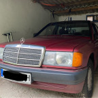 190e in der Garage